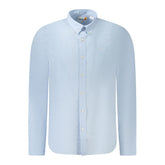 Timberland Light Blue Cotton Men Shirt -   -  Timberland.